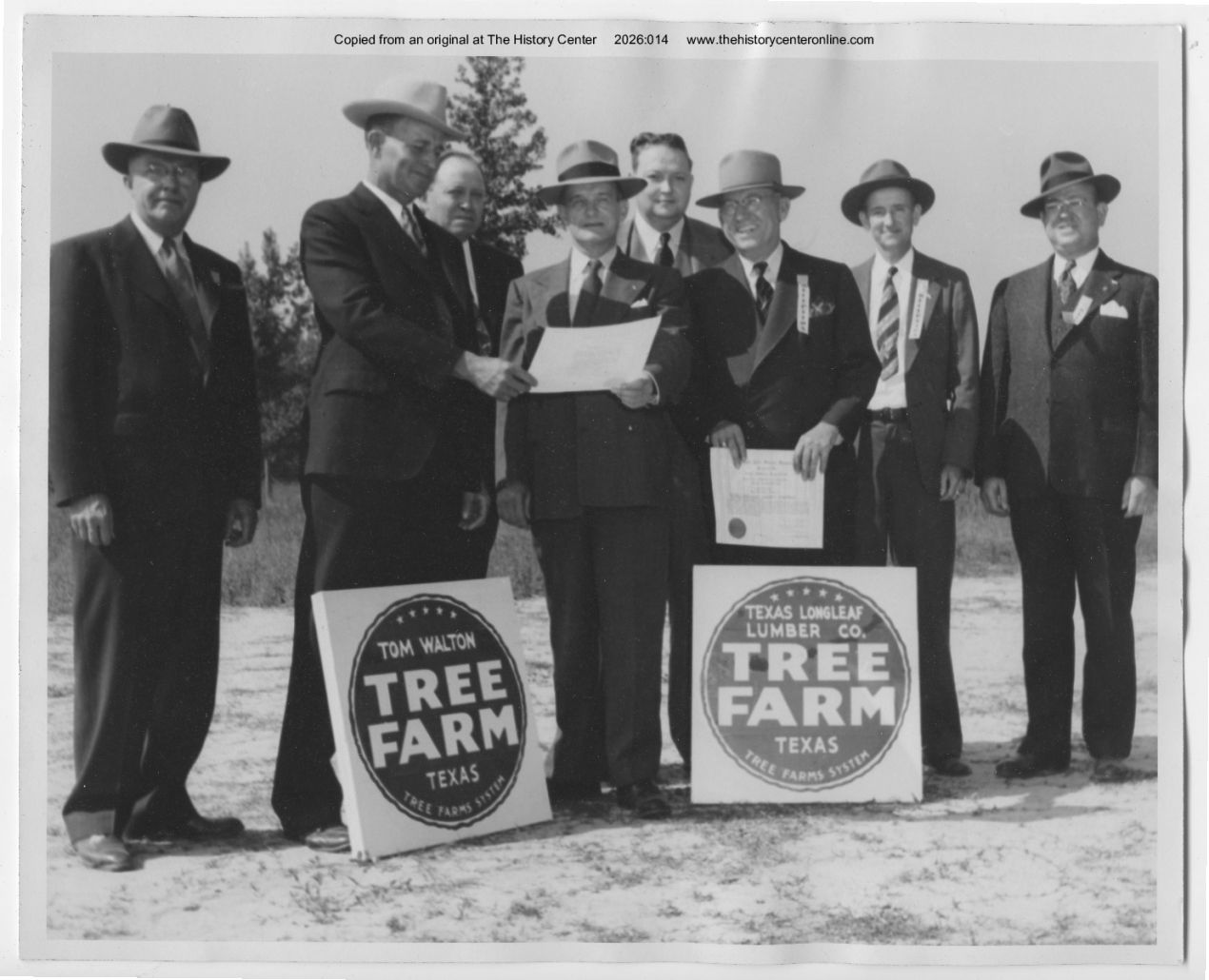 1944, Texas Tree Farms System Inauguration, Texas Forest Conservation Day, Lufkin, Texas, October 24