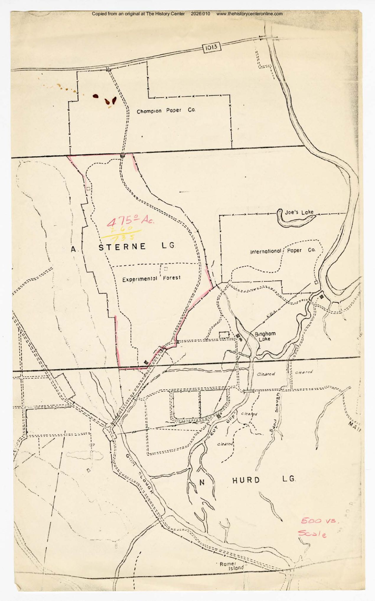 undated, Map of Forest Lake Experimental Forest, Tyler County, Texas