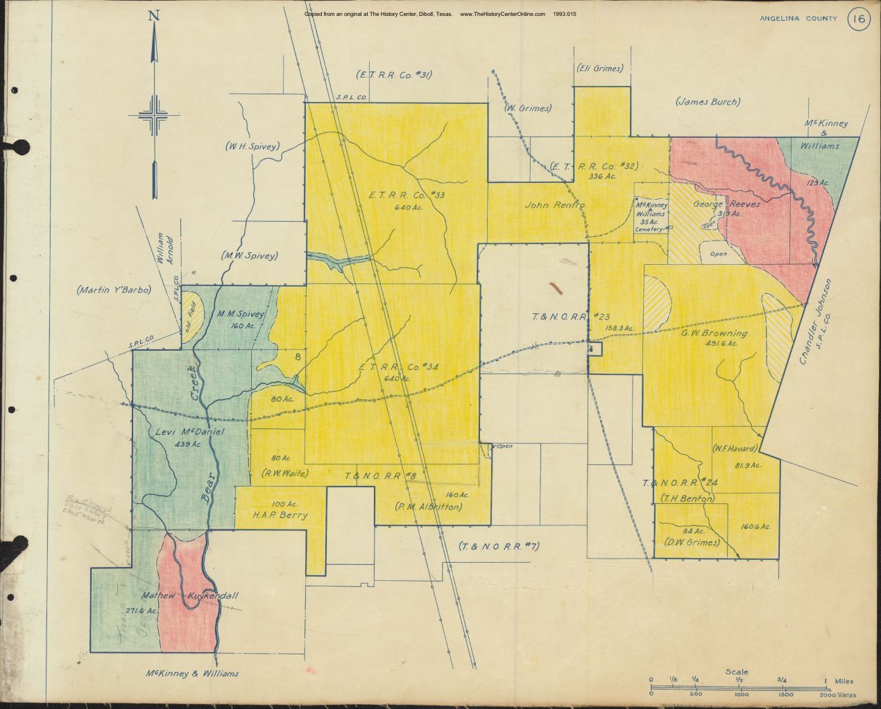 018 1945 Angelina County Timberlands Map 16