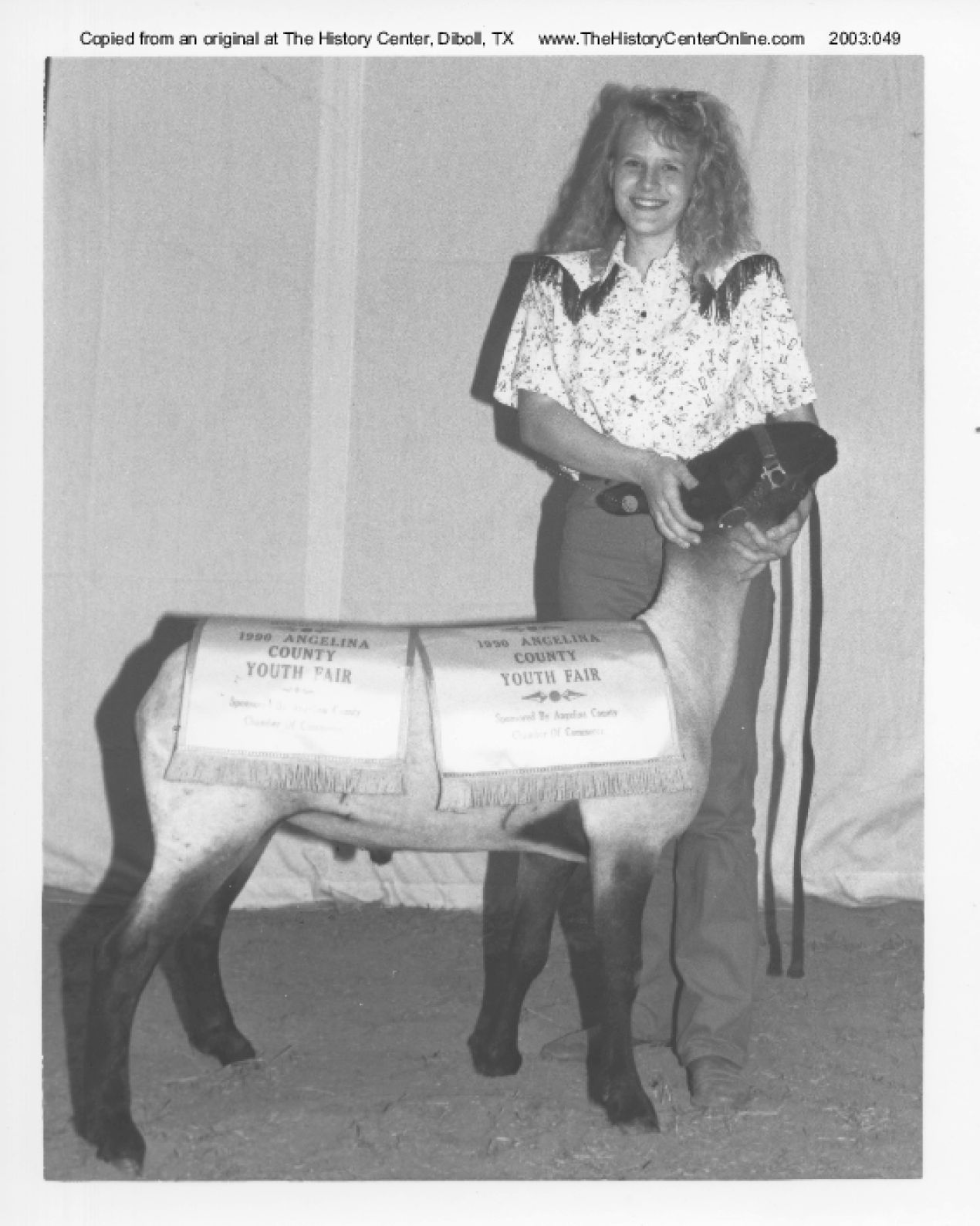 1990 Angelina County Youth Fair Jonanna Bradford Reserve Lamb
