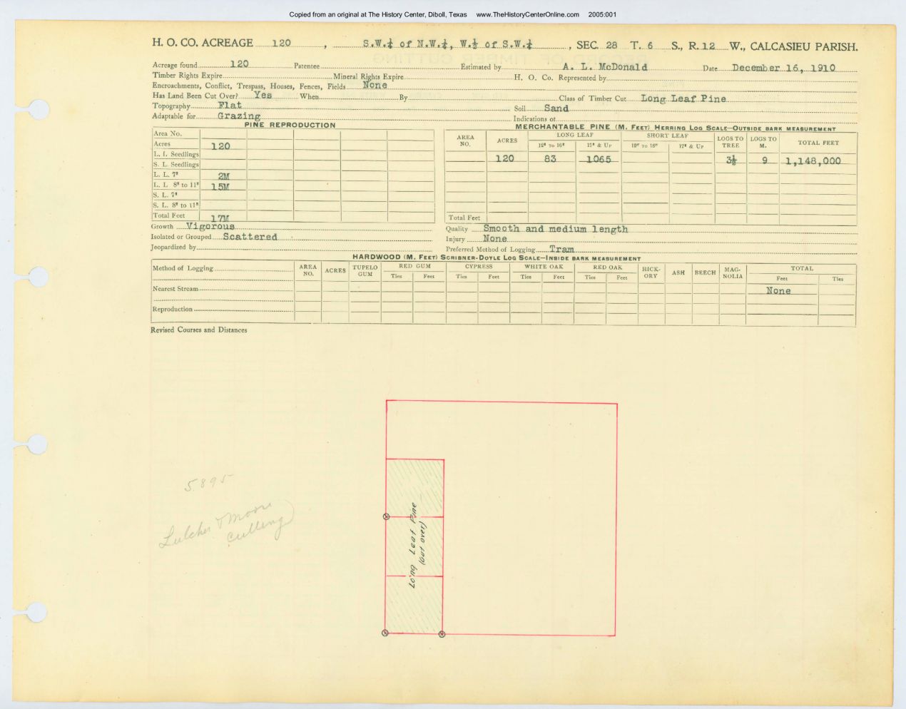 0029 Section 28, Township 6 South, Range 12 West, Louisana