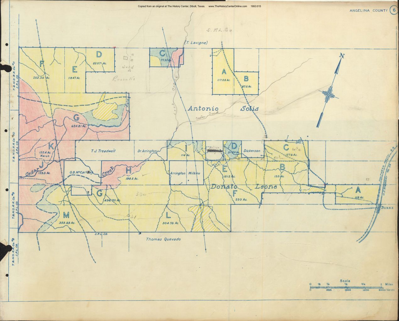 008 1945 Angelina County Timberlands Map 06