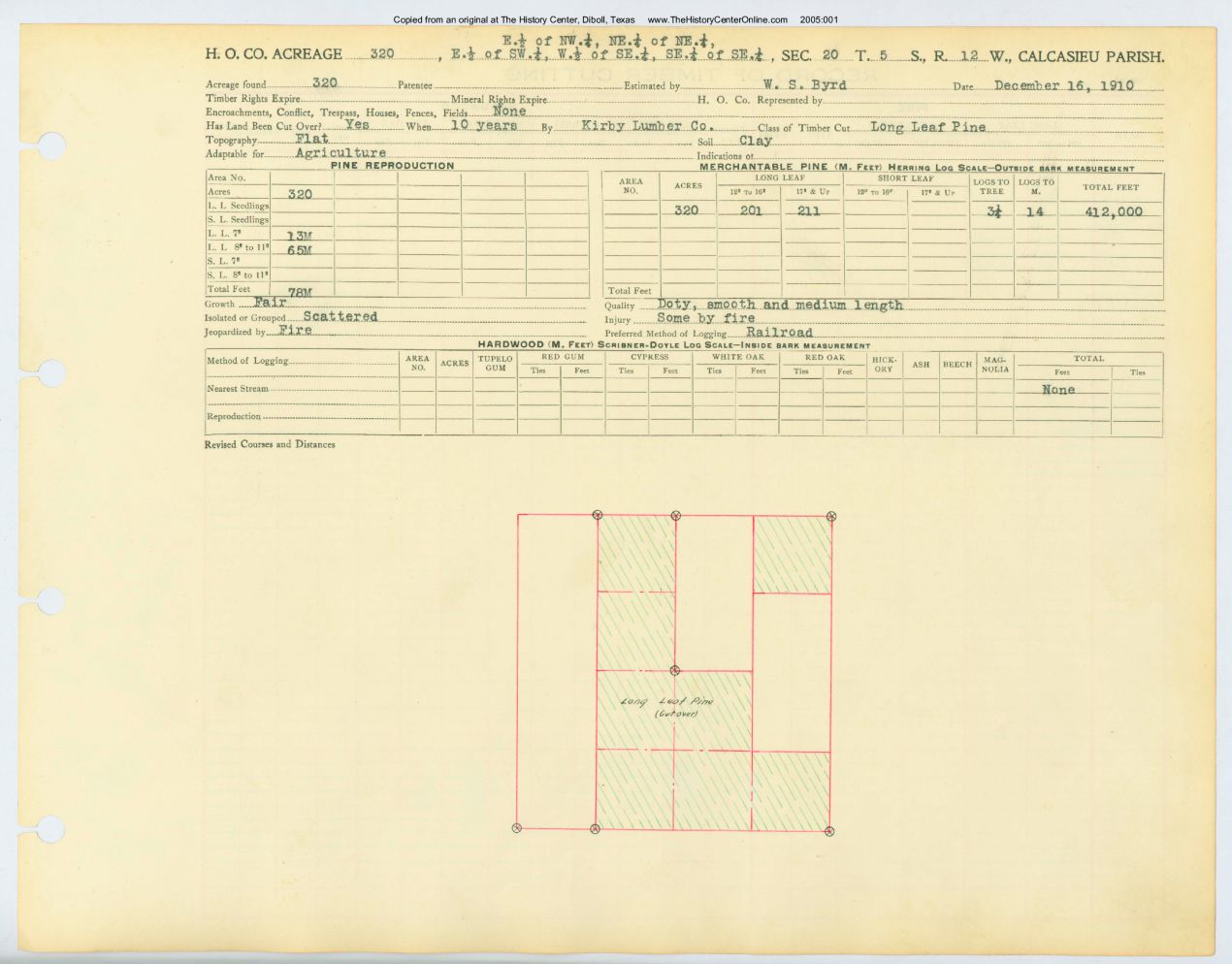 0022 Section 20, Township 5 South, Range 12 West, Louisana