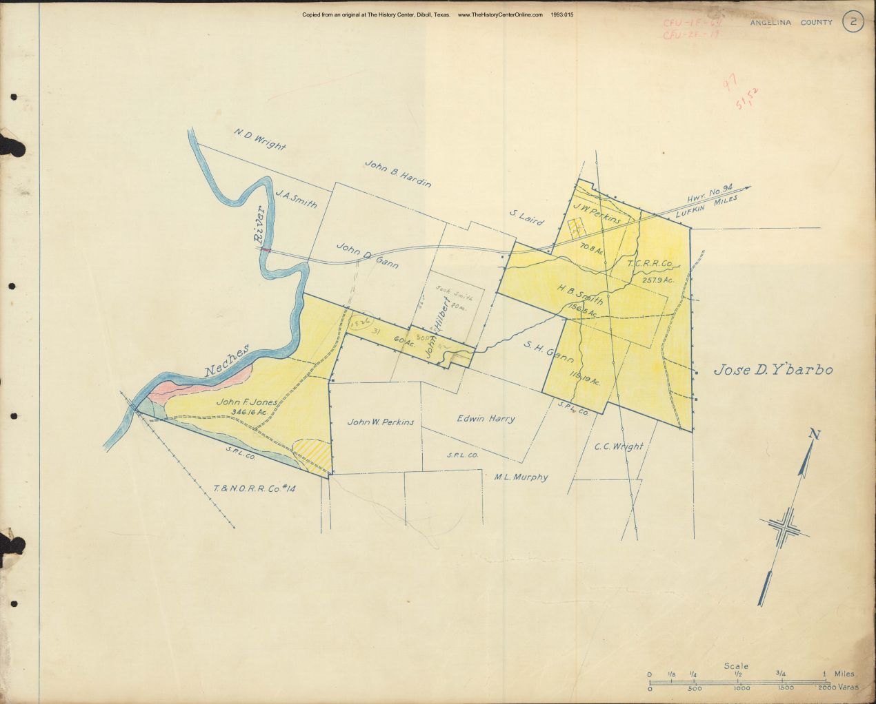 004 1945 Angelina County Timberlands Map 02