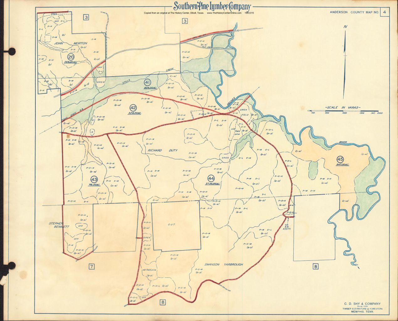 006 1955 Anderson County Timberlands Map 04