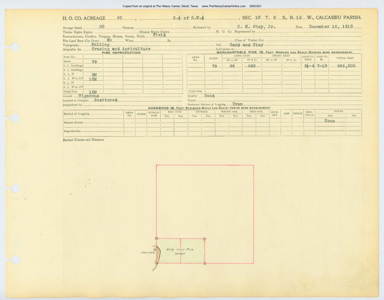0009 Section 10, Township 5 South, Range 12 West, Louisana