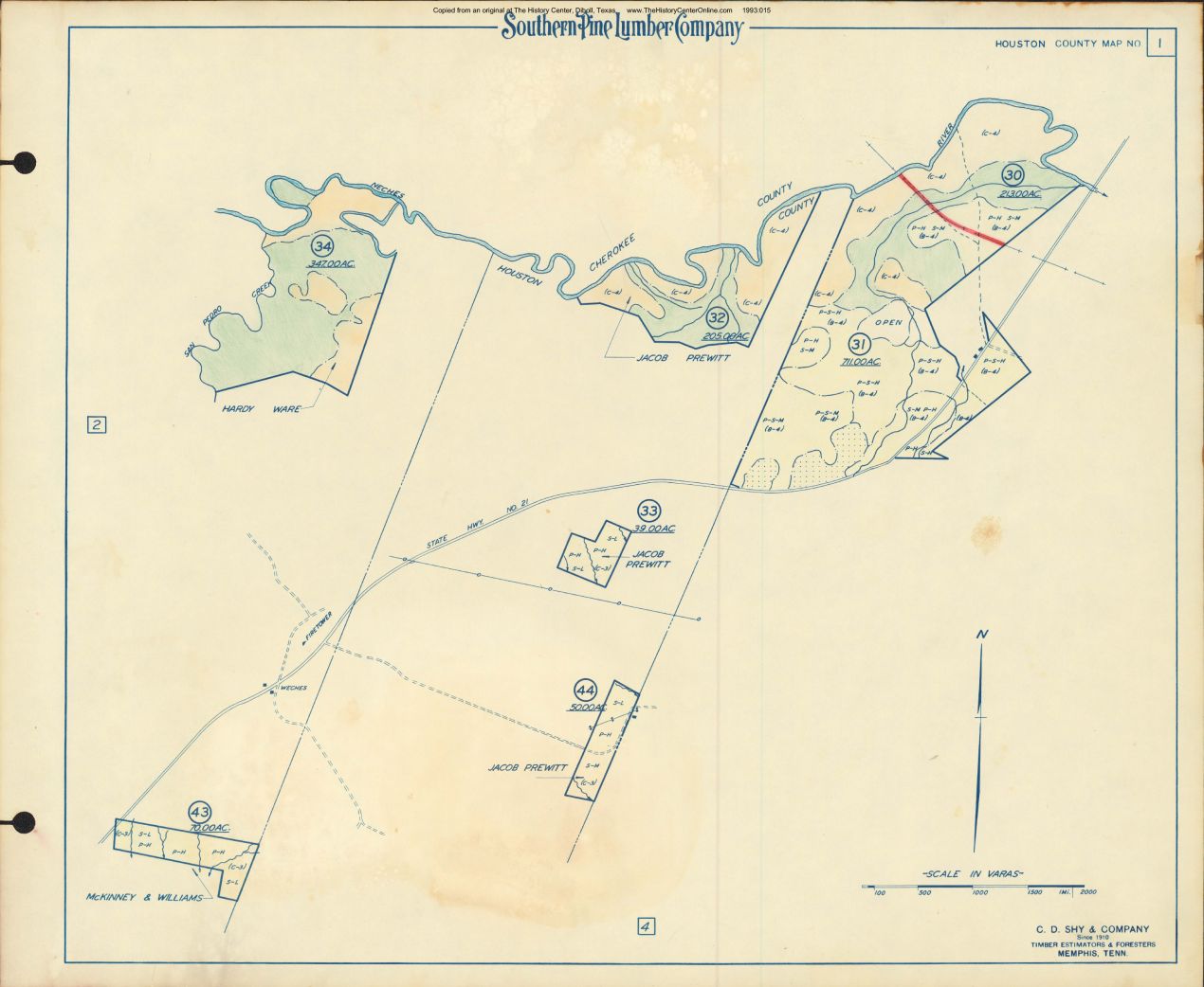 045 1955 Houston County Timberlands Map 01