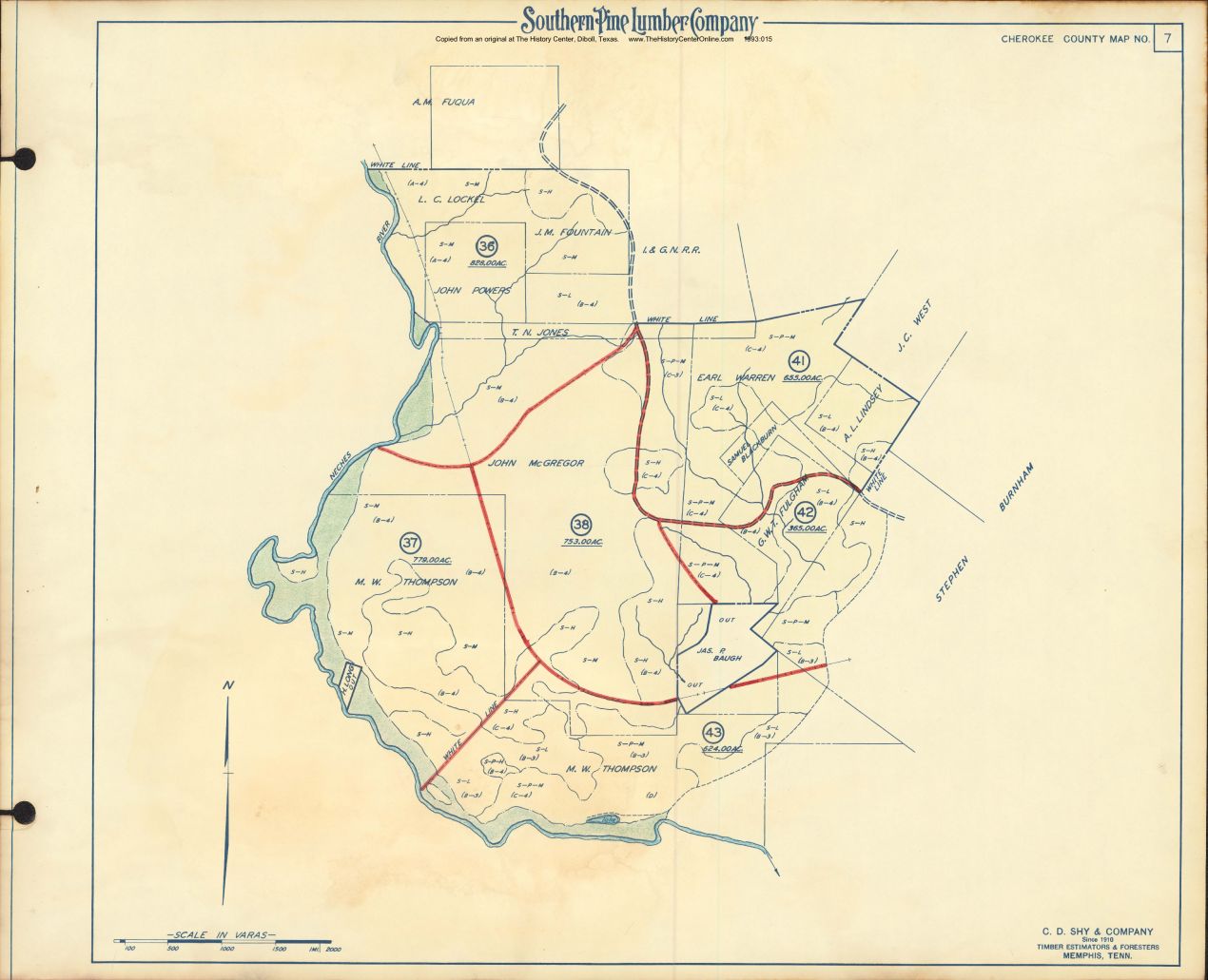 022 1955 Cherokee County Timberlands Map 07