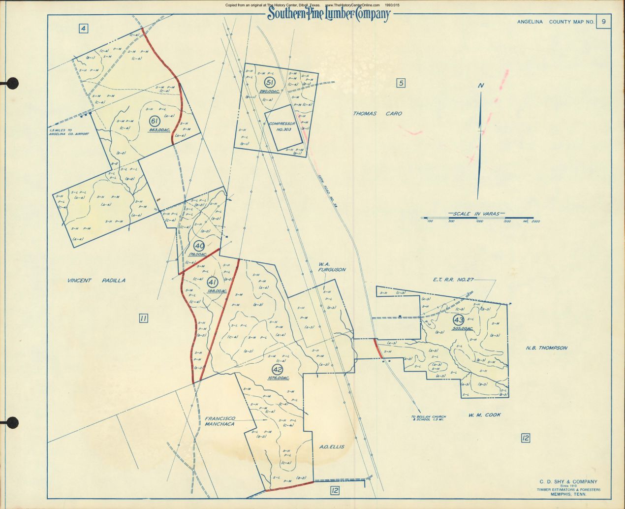 034 Angelina County Timberlands Map 09