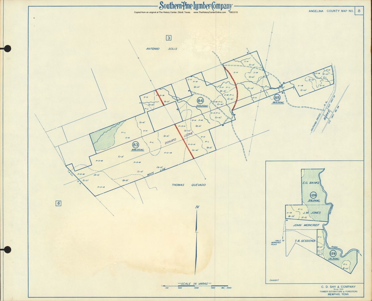 033 Angelina County Timberlands Map 08