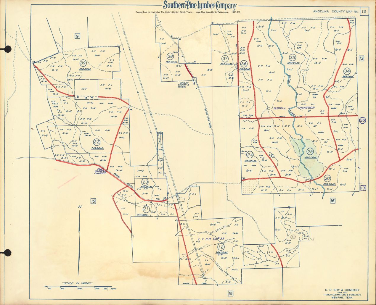 037 Angelina County Timberlands Map 12