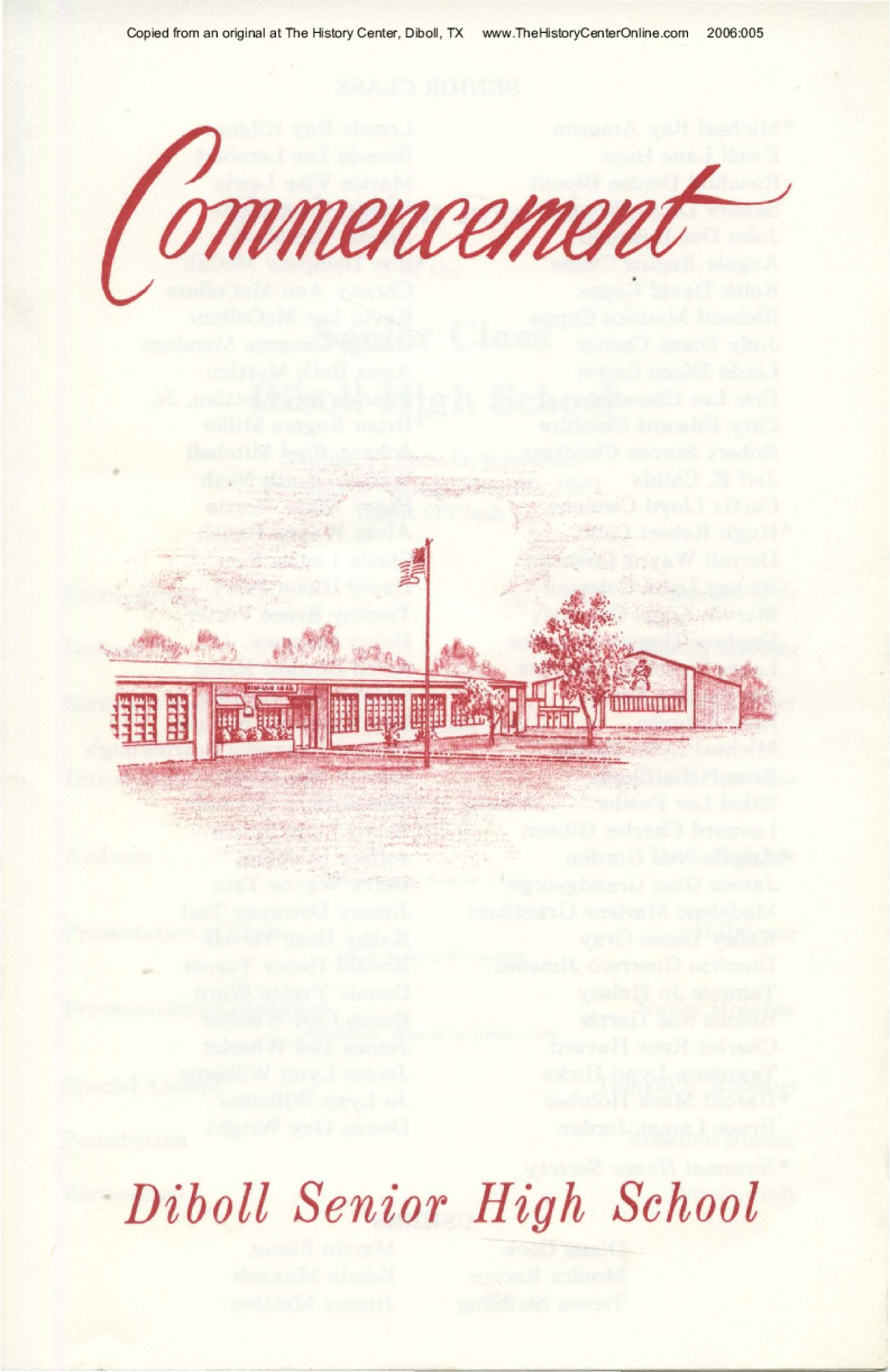 1981 Graduation Program