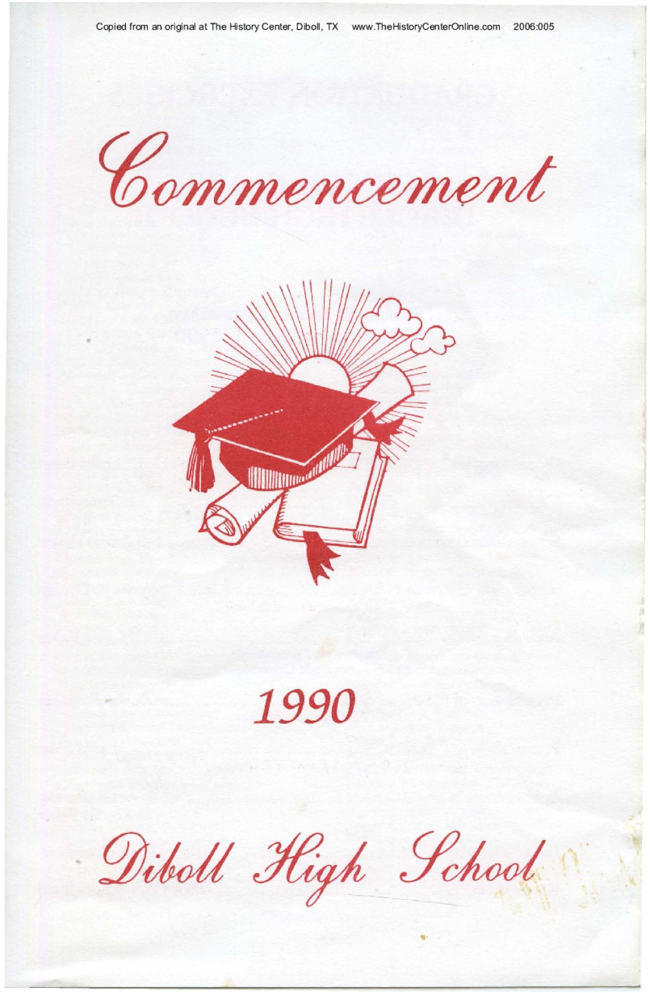 1990 Graduation Program