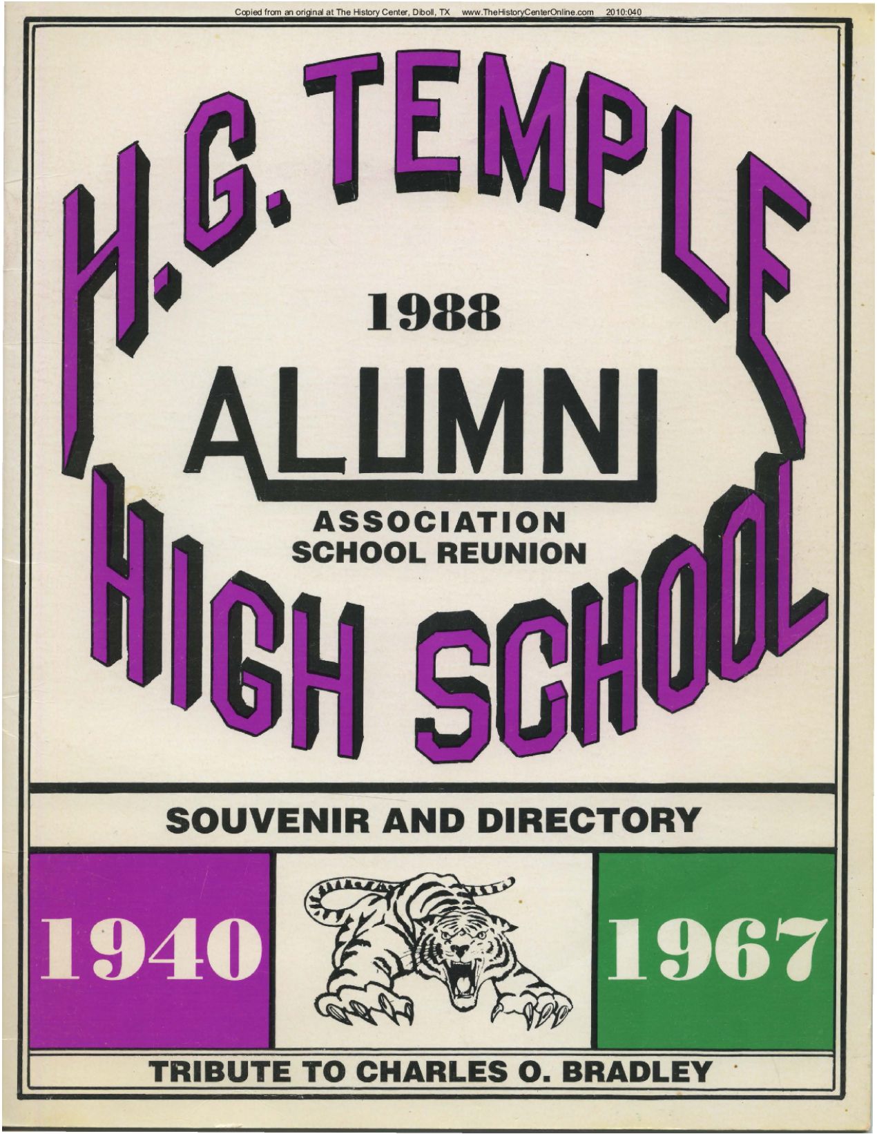 1988 H.G. Temple Alumni Directory