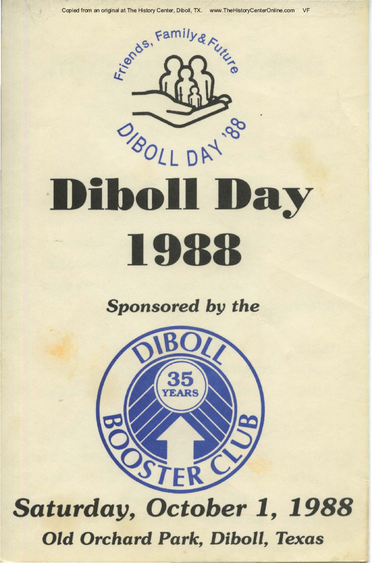 1988 Diboll Day Program