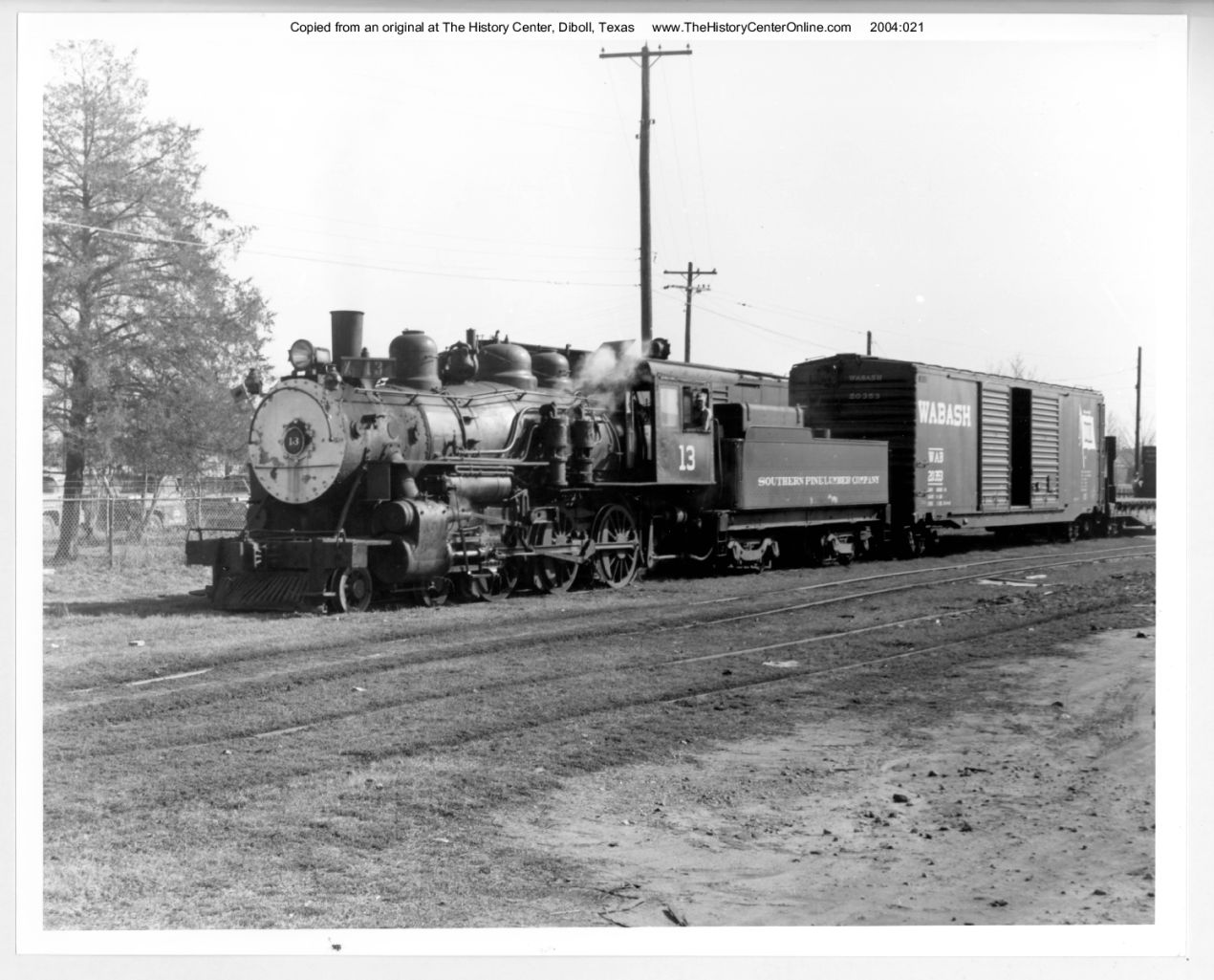 26 Southern Pine Lumber Company Engine 13, 1961-1962