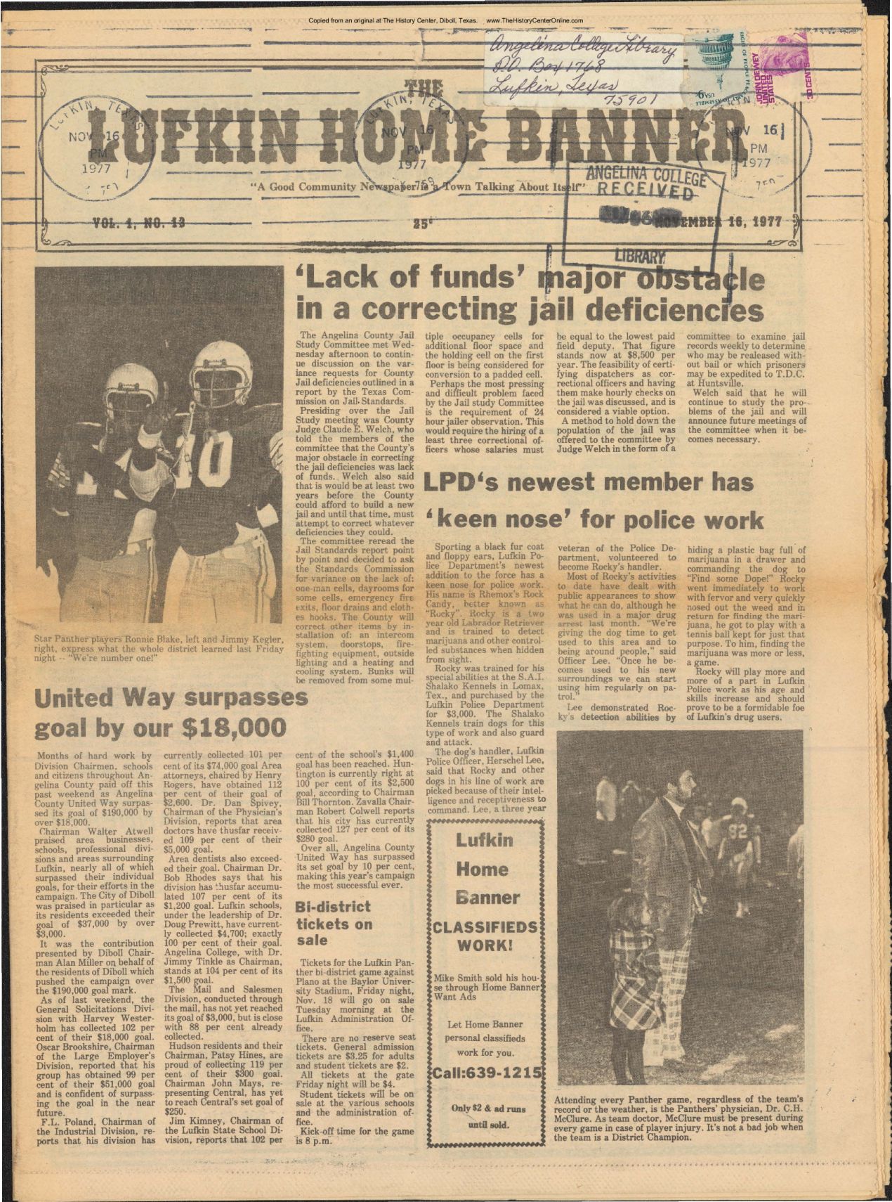 Lufkin Home Banner 1977 11 16 01