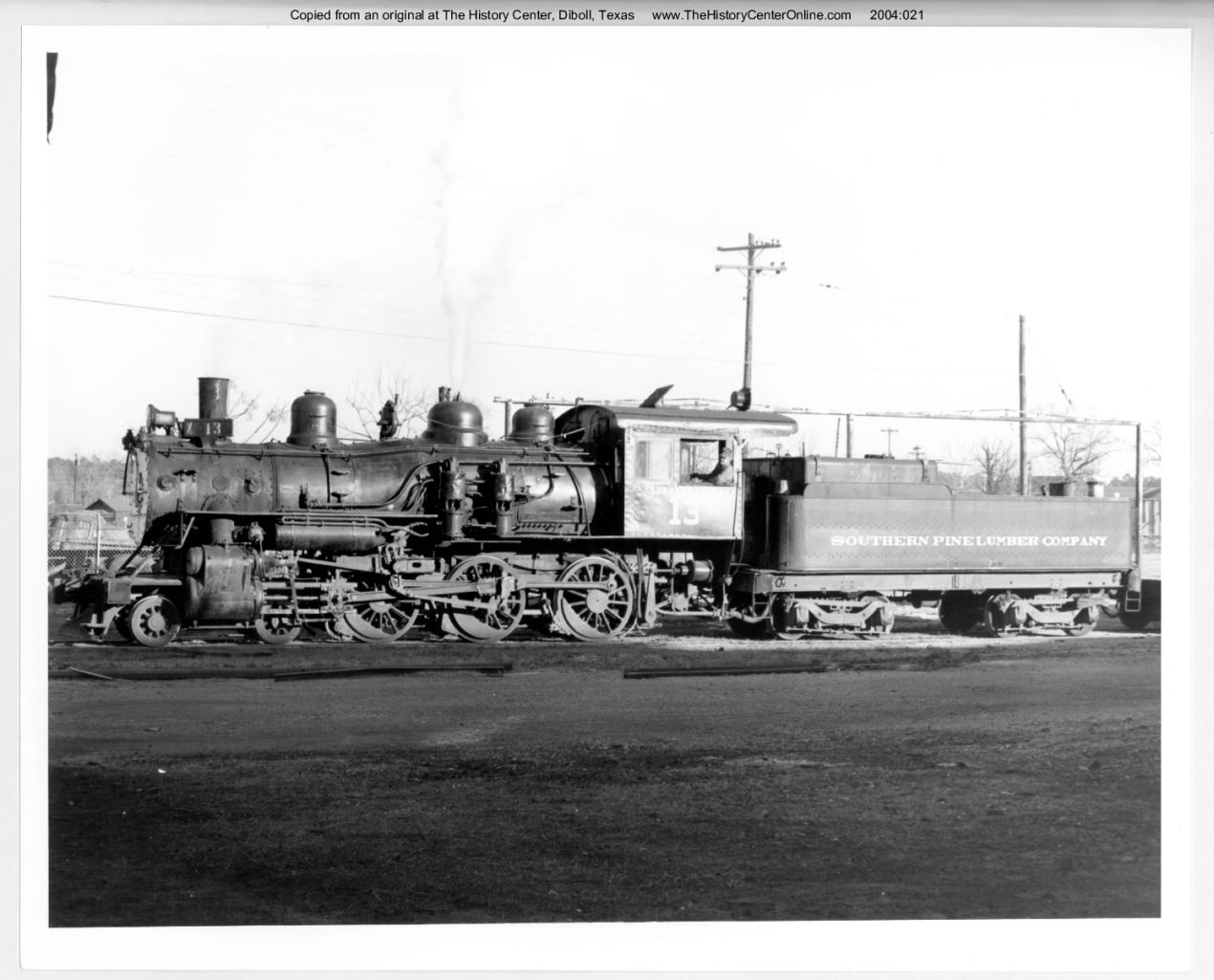 22 Southern Pine Lumber Company Engine 13, 1961-1962