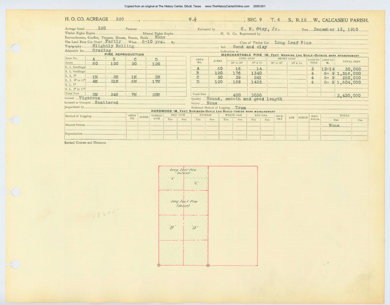 0007 Section 9, Township 6 South, Range 12 West, Louisana