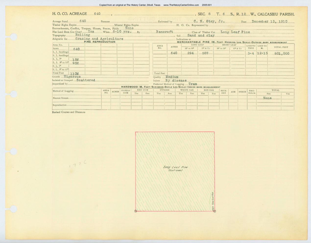 0006 Section 8, Township 6 South, Range 12 West, Louisana