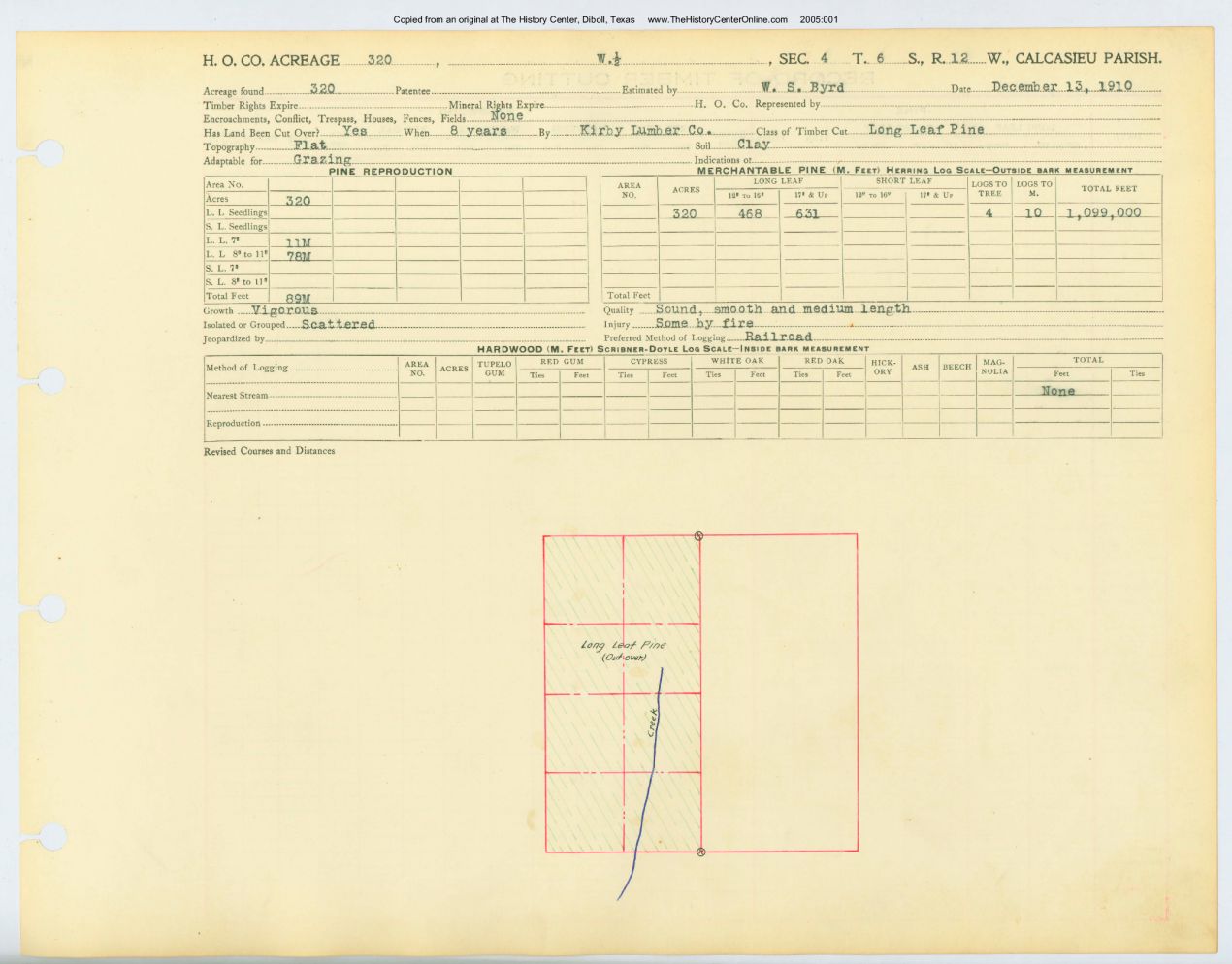 0002 Section 4, Township 6 South, Range 12 West, Louisana