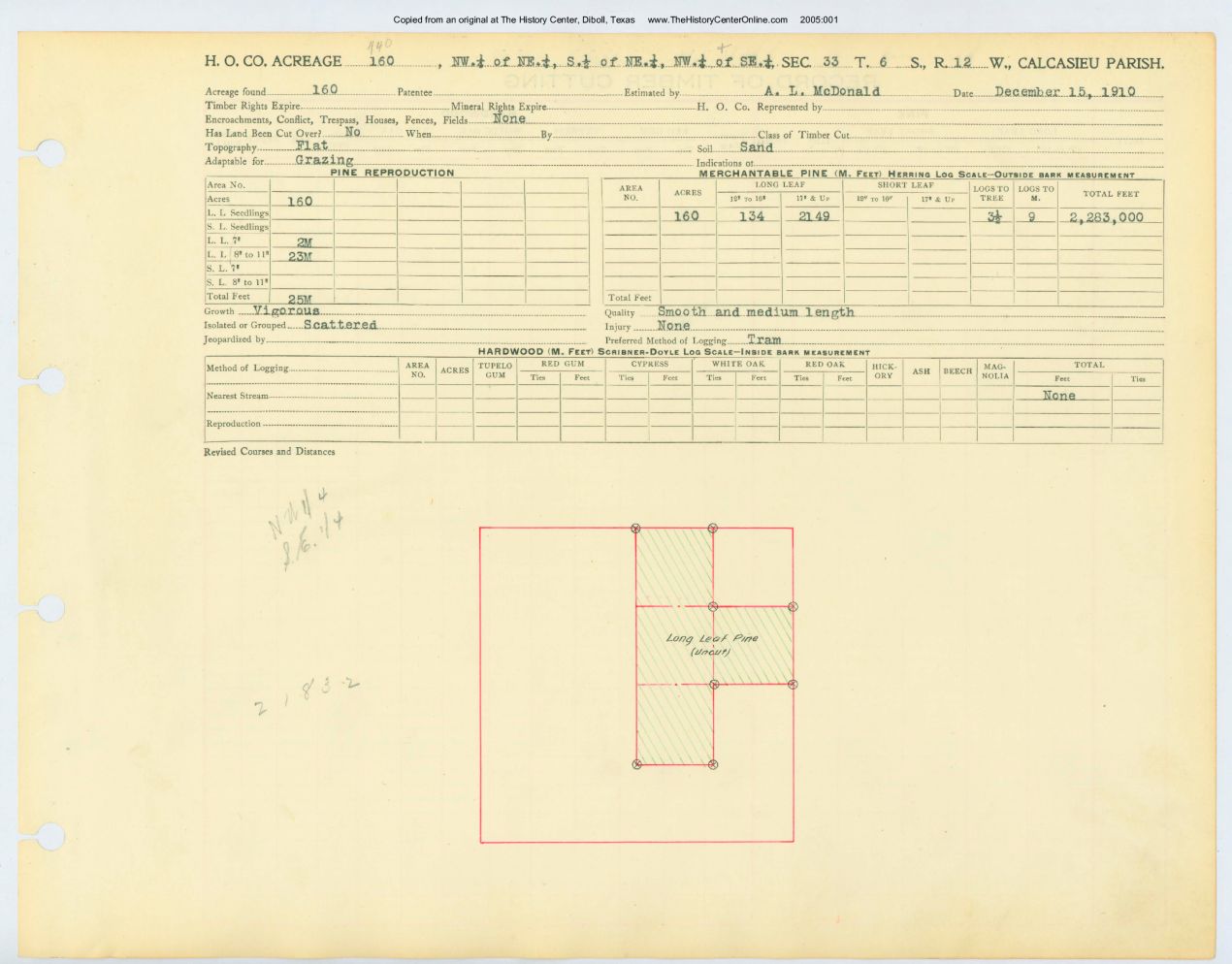 0039 Section 33, Township 6 South, Range 12 West, Louisana