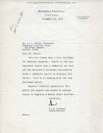 18 Memorial Hospital Correspondence 1952-1955