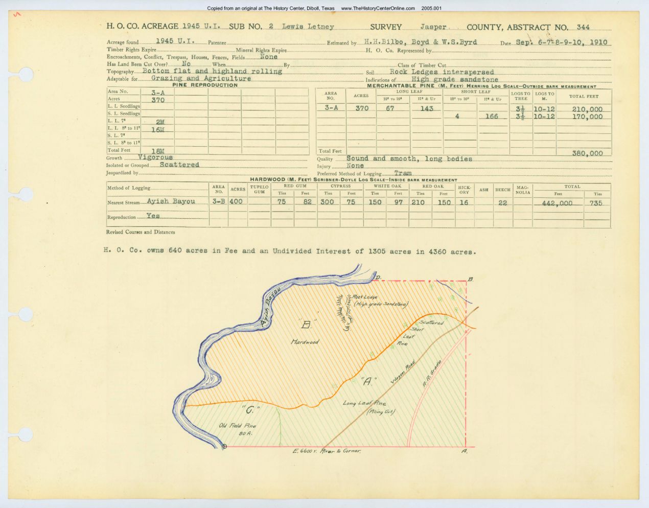 0206 Abstract 344, Letney 2 Survey, Jasper County