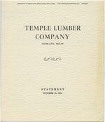 10 1954 Temple Lumber Company Annual Report