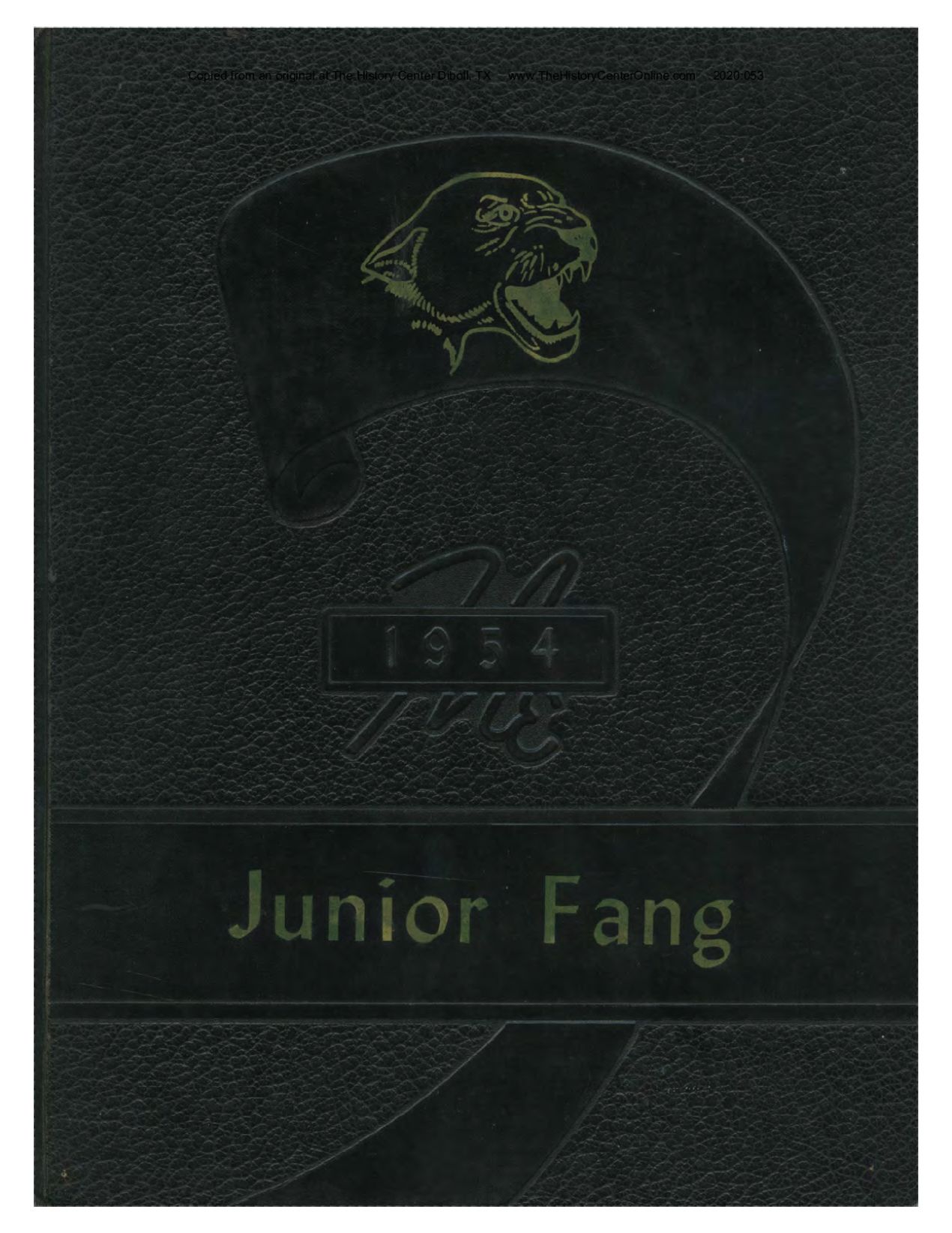1954 Junior Fang, Lufkin Junior High