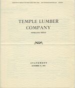 07 1951 Temple Lumber Company Annual Report