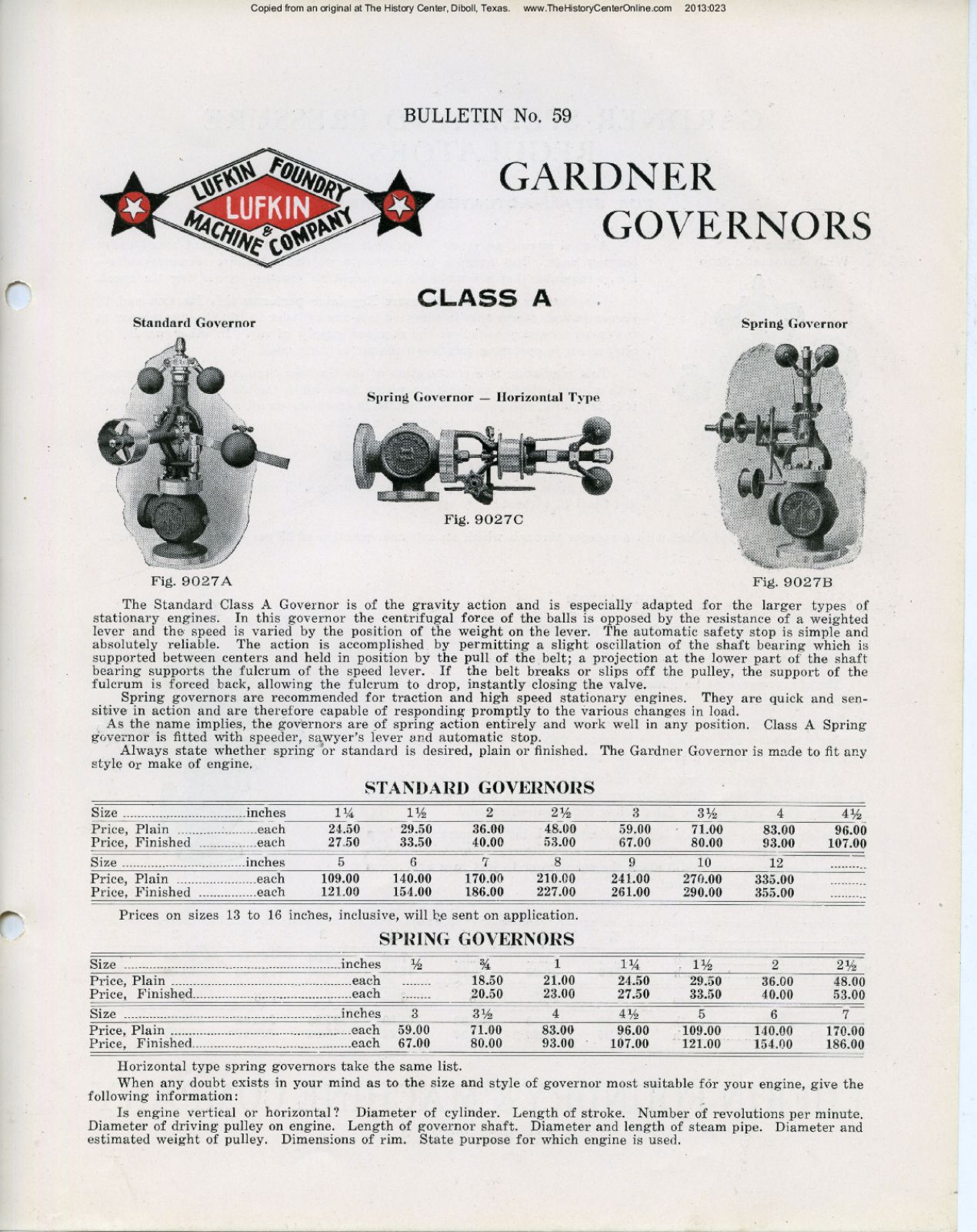 59 Bulletin 59, Gardner Governors