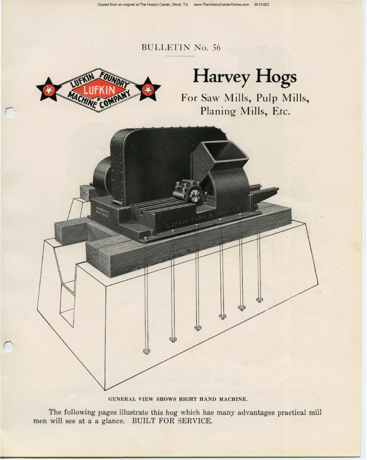 56 Bulletin 56, Harvey Hogs