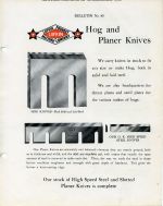 45 Bulletin 45, Hog and Planer Knives