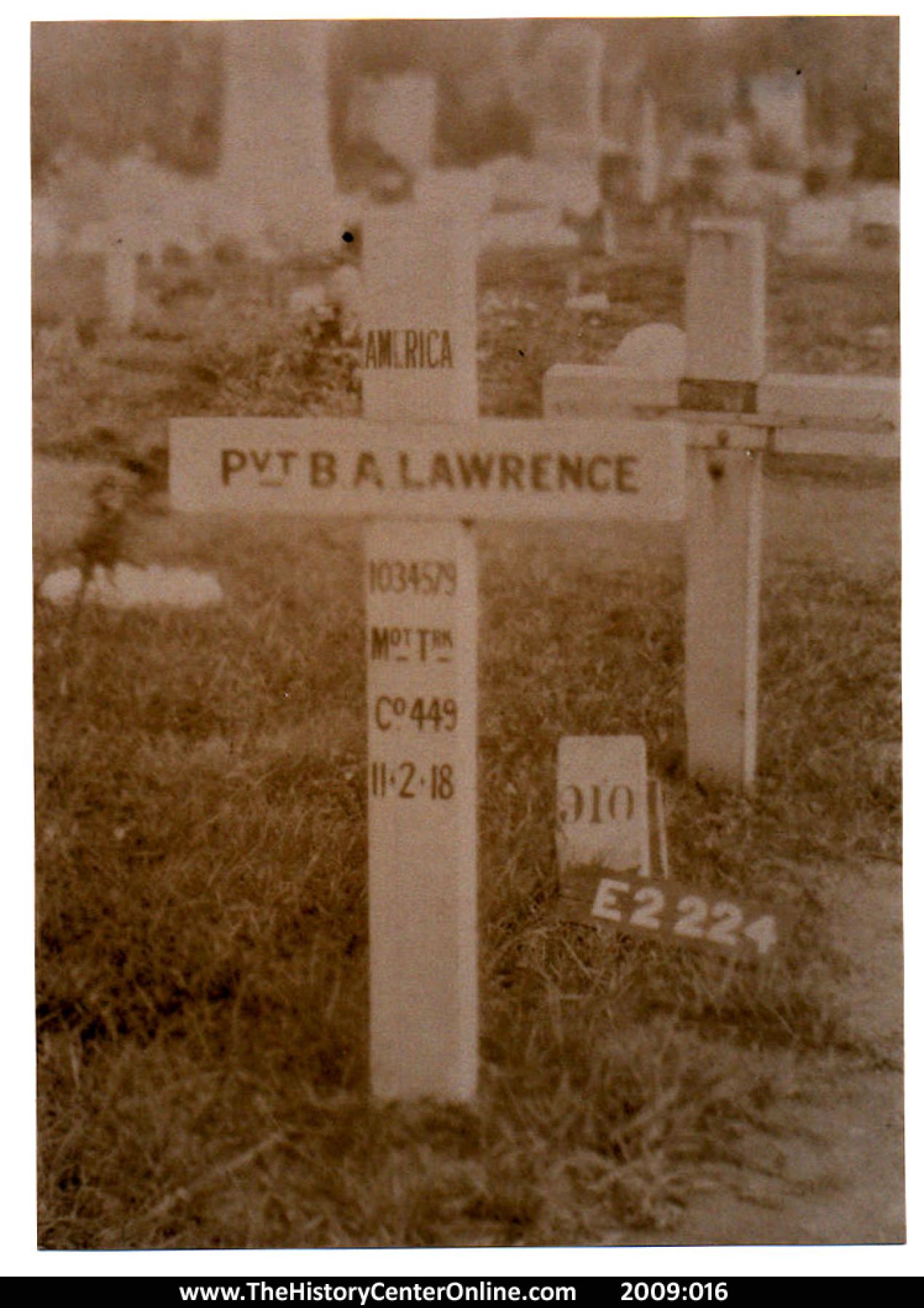 08 Burtis Lawrence Grave Cross