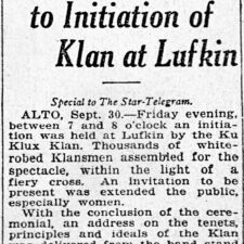  New Online Exhibit Explores Local KKK Activities in the 1920's